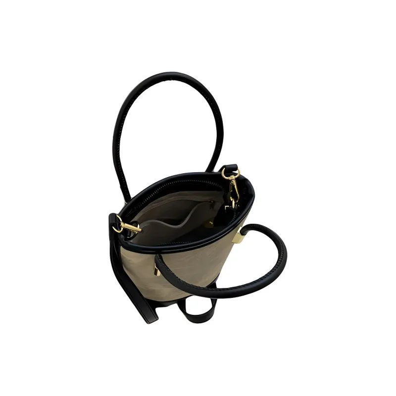 Morellybear PU One Shoulder Handbags Women's Black Brown/beige/blue-4