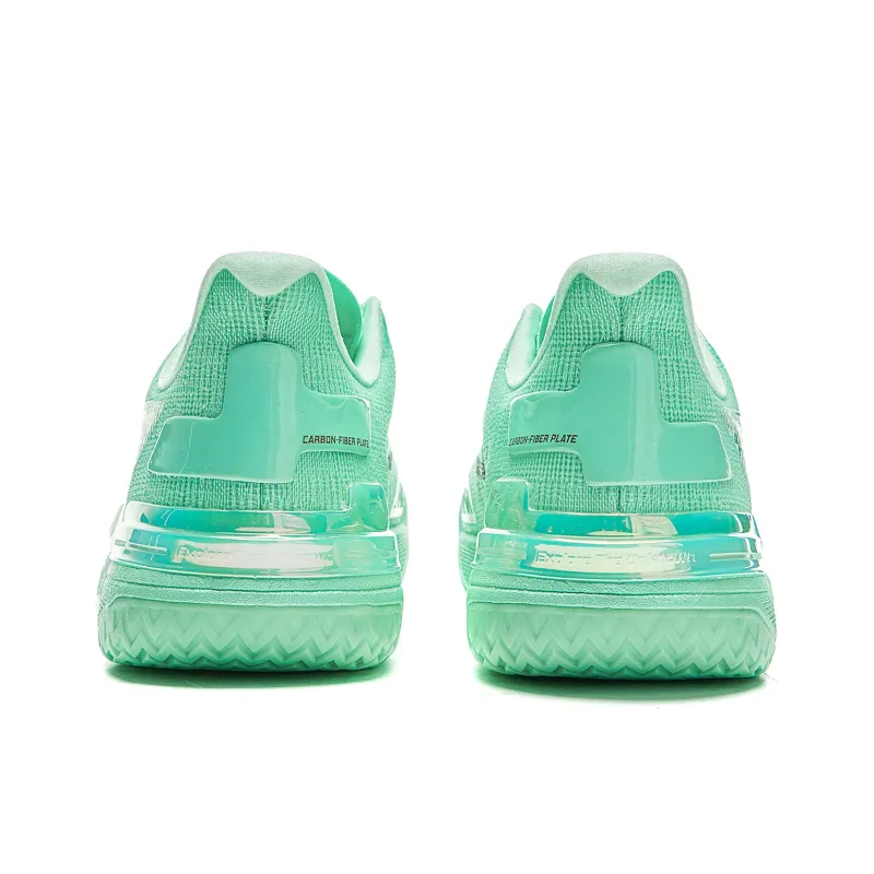LINING Gamma Basketball Shoes Men Low Top Fluorescent Ice Cyan-3