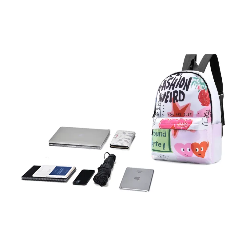 GLORY&CO Polyester Backpack Unisex Cherry Blossom Pink-4