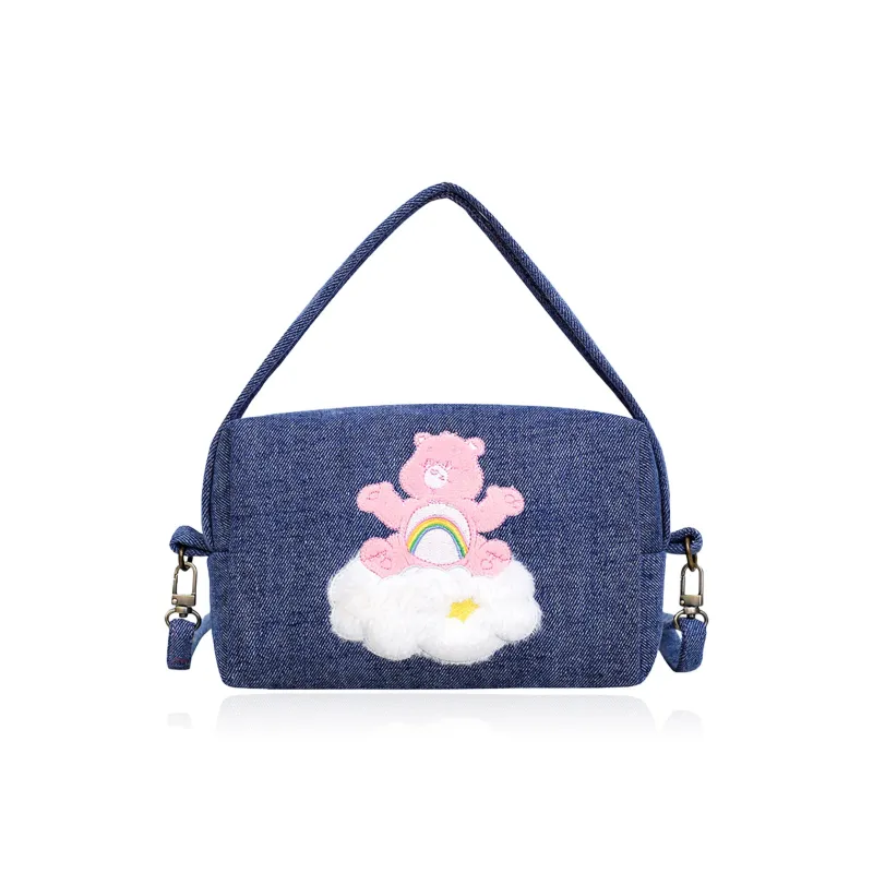 CAREBEARS Polyester Crossbody One Shoulder Handbag Regular Women's Pink/Green-0