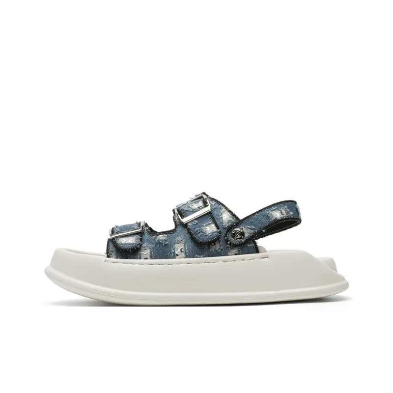 15 MINS Beach Sandals Men Blue-2