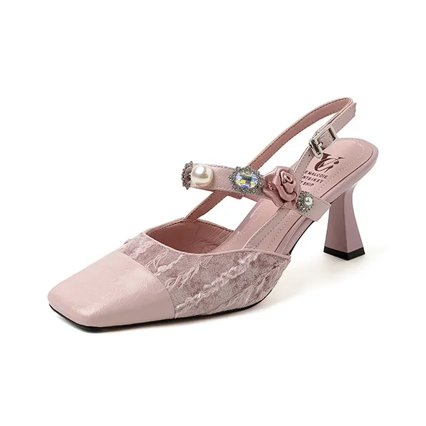 YIKEFEI Slim Heel High Heels Women's-6