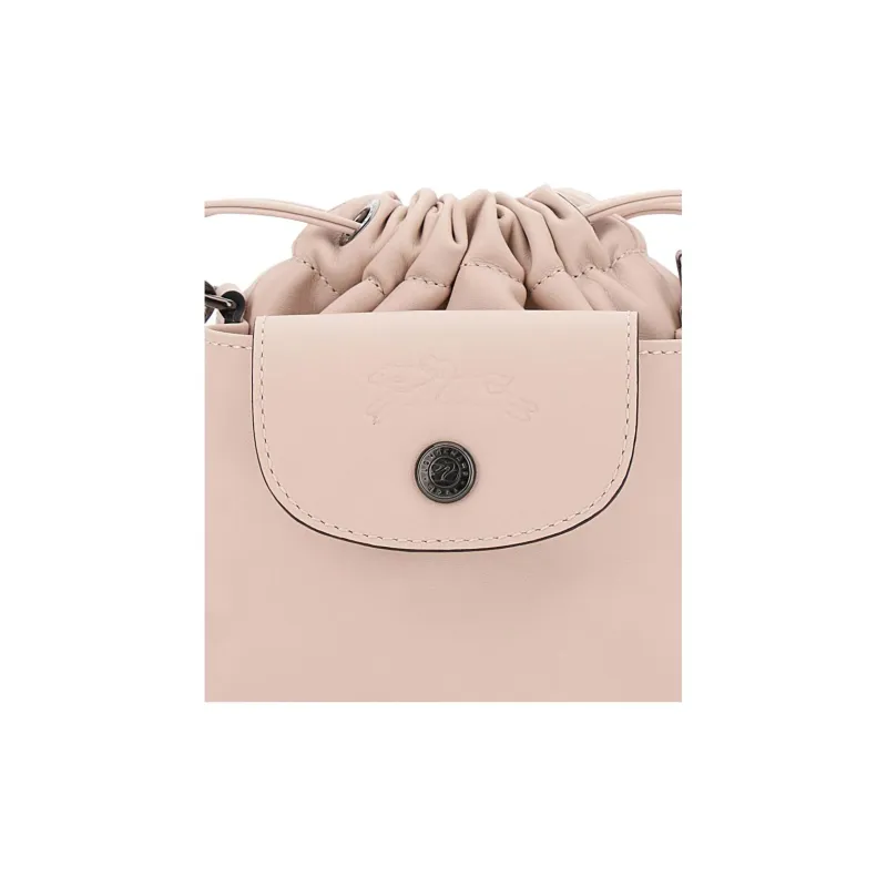 LONGCHAMP Le Pliage Xtra Cow Leather Bucket Bags Crossbody Bag, Shoulder Bag Mini Women's Nude-2