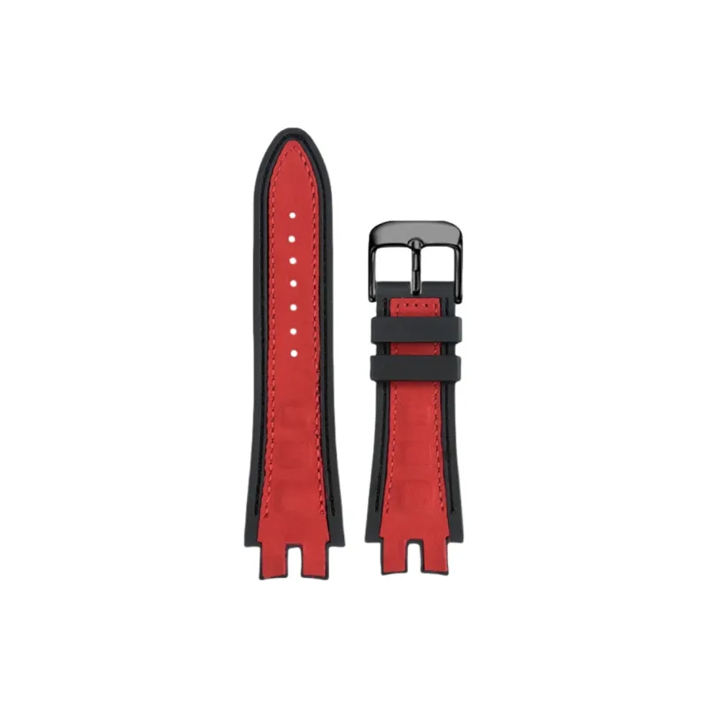Craftsman Roger Dubuis Compatibility Watch Band Cow Leather, Silicone Material-11