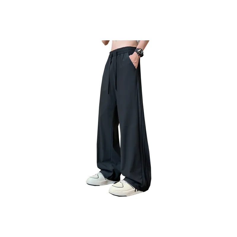 DANGERTIGER Knitted Sports Pants Unisex Gray-22