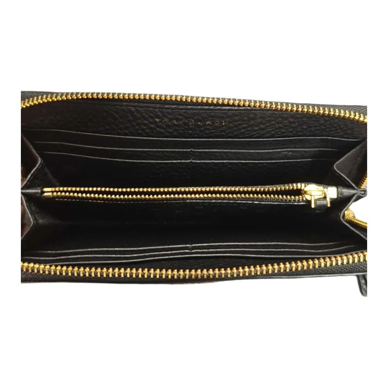 TORY BURCH Cow Leather Wallet Trumpets Women's Black-1