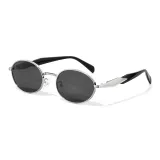 Silver Frame with Gray Lens[9578-C3]