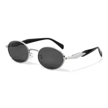 COLORE.IN Alloy Oval Sunglasses Women's