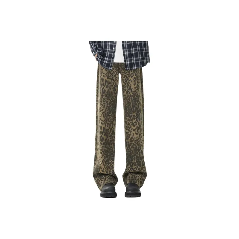 FOREVER 21 Jeans Unisex Leopard Print-0
