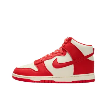 Nike Dunk High Top Basketball Shoes Women's White Red