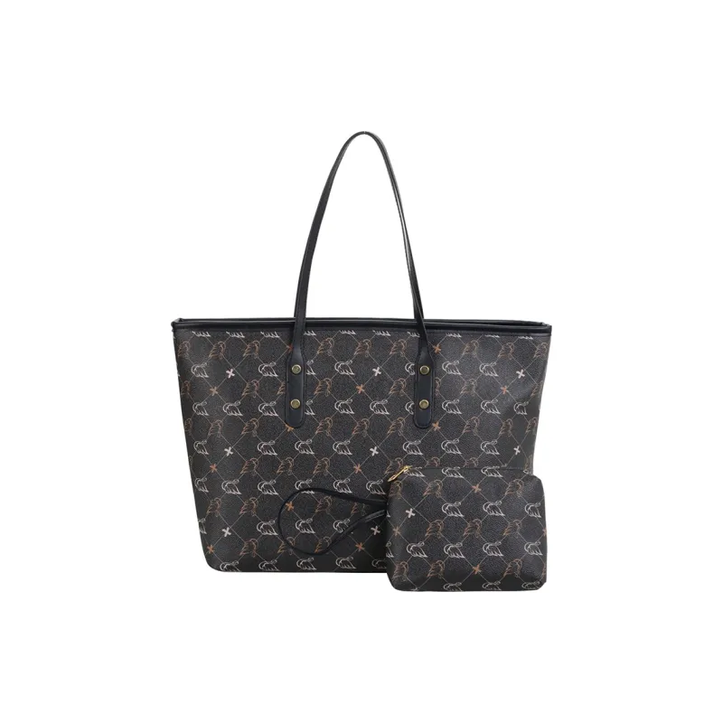 TOUTSEUL YOLO PU Tote Bag, Shoulder Bag Regular Women's White/Black/Pink/Brown-5
