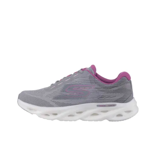 Skechers GO RUN Swirl Tech Speed Low Top Running Shoes Women's Gray