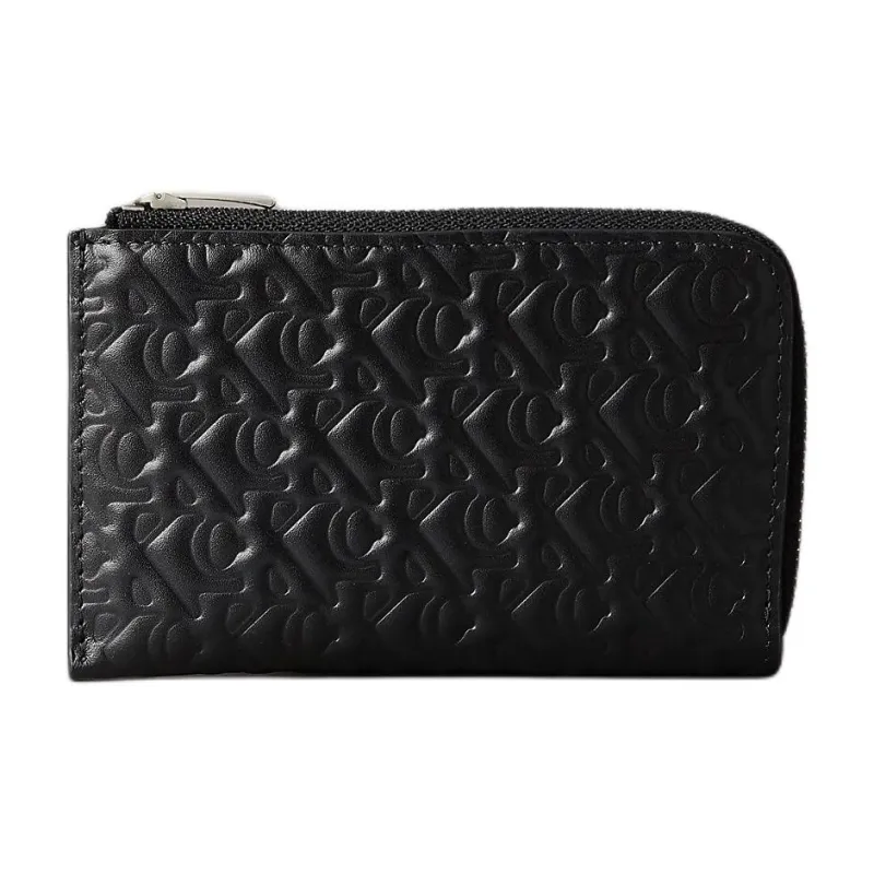 CALVIN KLEIN Leather Card Holder Women's Black-0