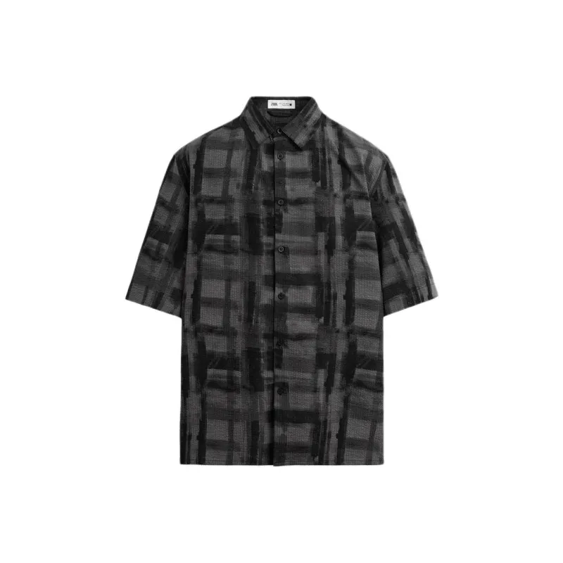 ZARA Shirts Men Print-0