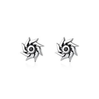 DTOTO 999 Fine Silver Stud Earrings Unisex