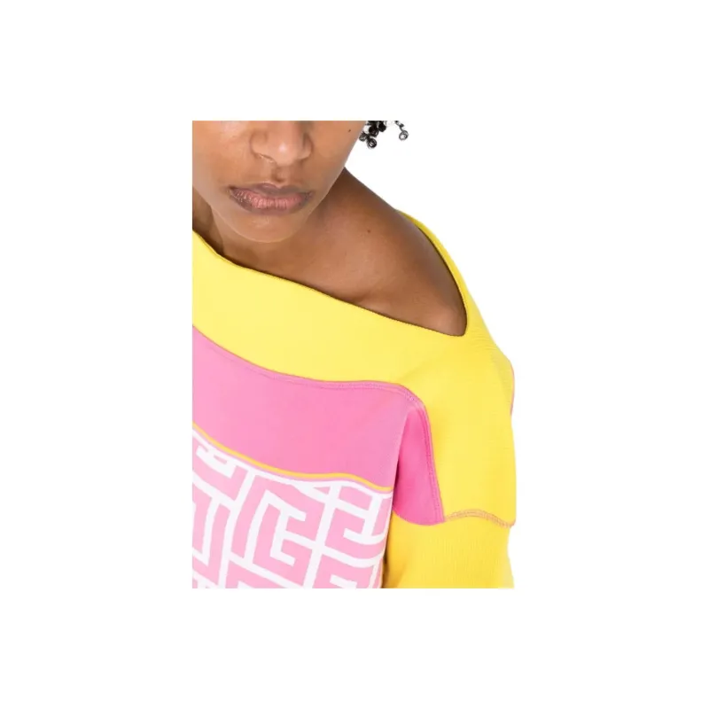 BALMAIN x Barbie Long Sleeved Dress Women's Multicolor-5