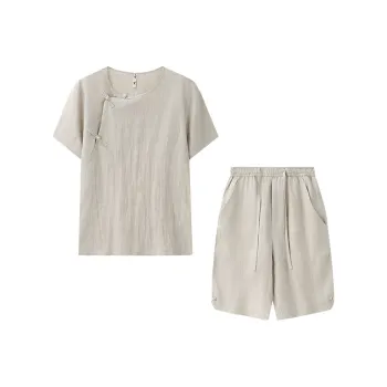 XUANSHENG Shirt Matching Set Men's