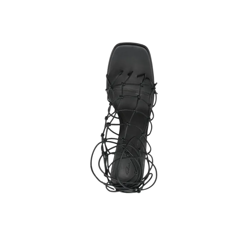 RICK OWENS/RO One Strap Sandals Women's Black-4