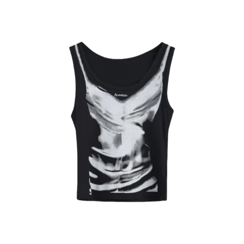 YGPRW Tank Tops Women's Black-0