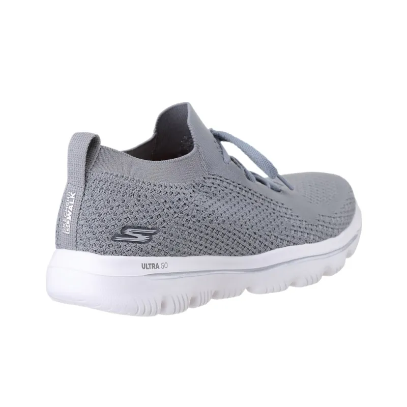 Skechers Go Walk Evolution Ultra Shock Absorbers Low Top Casual Shoes Women's Gray-4