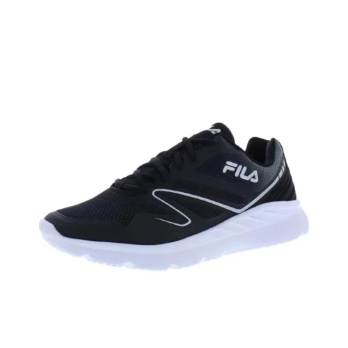 FILA Memory Panorama 8 Anti Slip Wear Resistant Low Top Running Shoes Men's Black