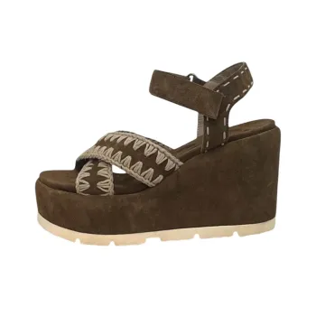 MOU One Strap Sandals Women's Dark Brown