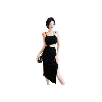 Mu Xiao Xin Sleeveless Dresses Women's Black
