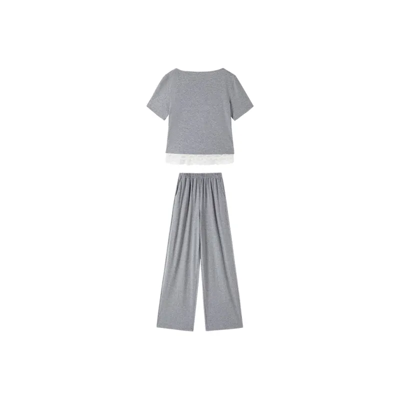 XIANGYING Casual Suit Women's Gray-1