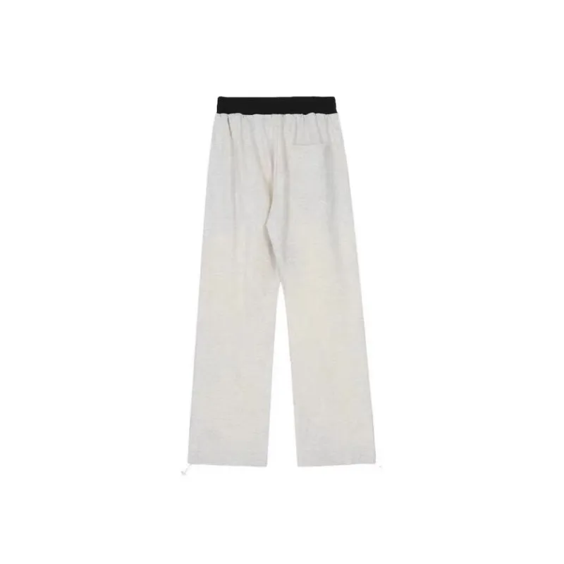 ABCMININ Casual Pants Women's White Gray-1