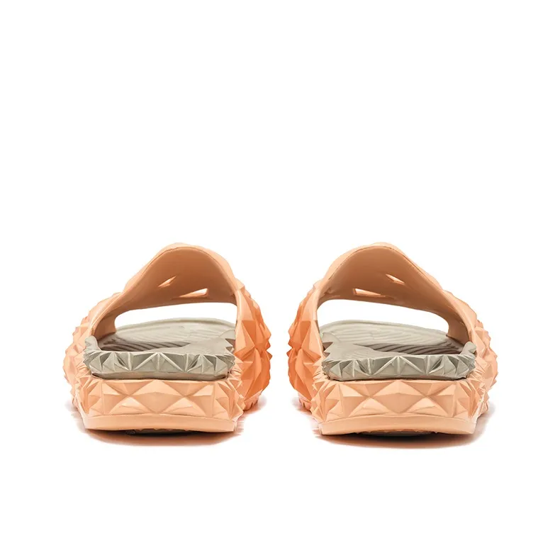 OETZI EVA Slip Resistant Abrasion Resistant Slide Slippers Unisex Orange Brown-3