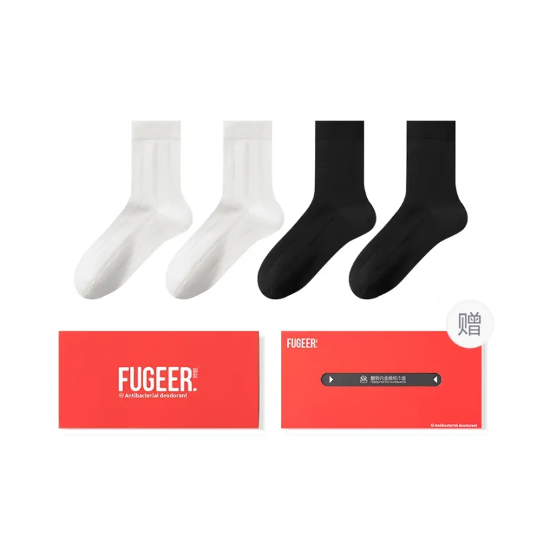 FUGEER Mid Calf Socks Men's Gift Box Combination-25