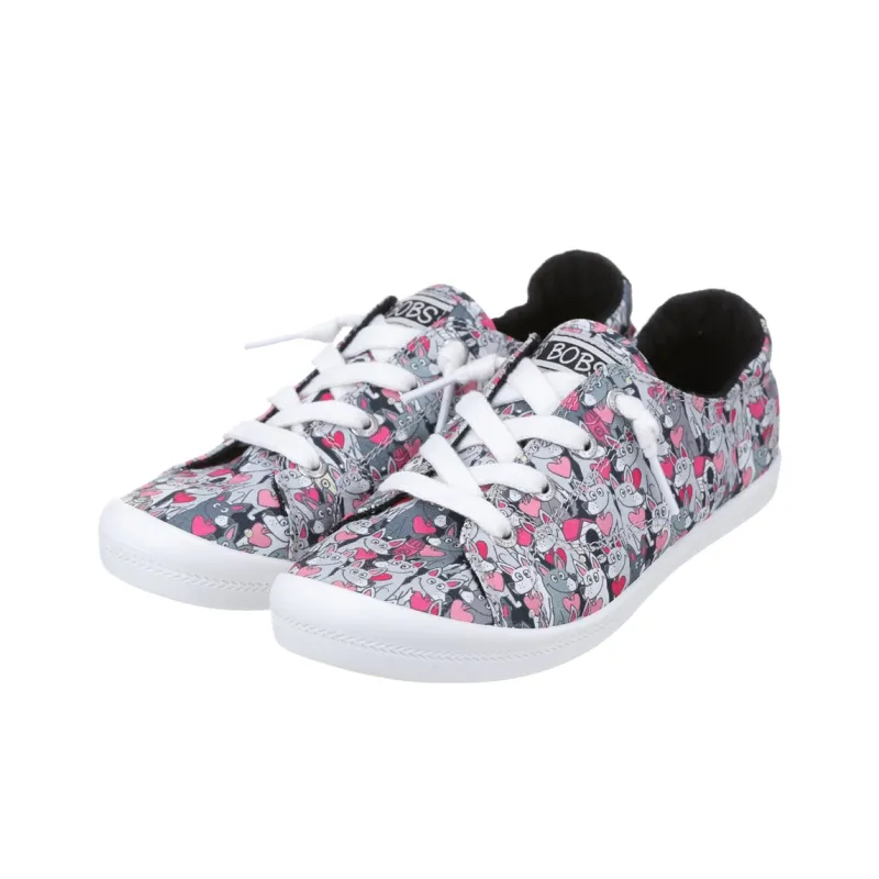 Skechers BEACH BINGO Low Top Casual Shoes Women's Black-3
