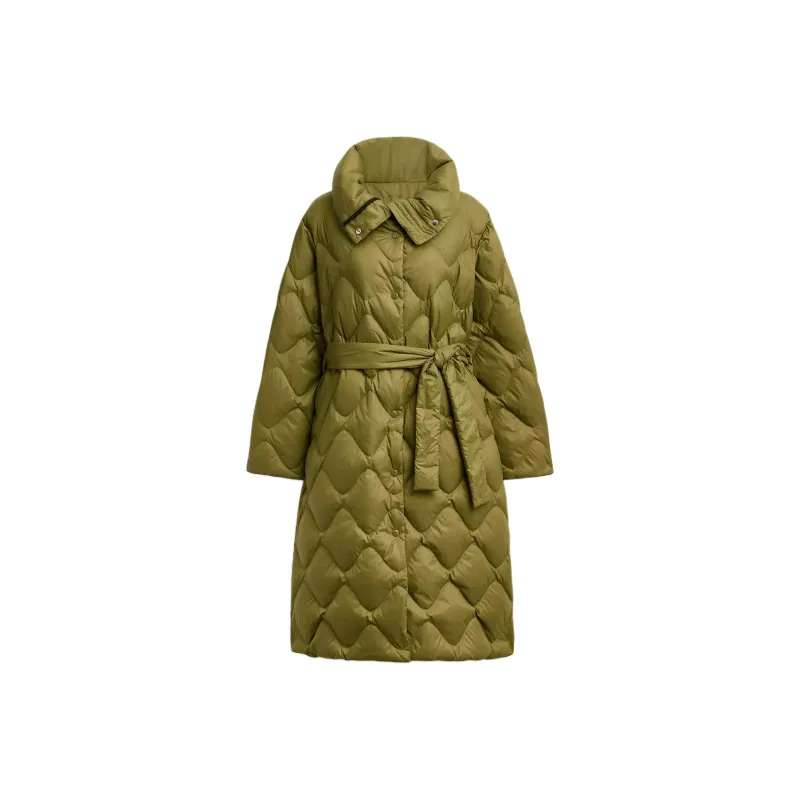 COACH Down Jacket Women's Olive-0
