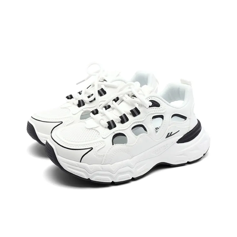 Warrior Slip Resistant Breathable Abrasion Resistant River Trekking Shoes Women's White Black-2
