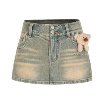 13 DEMARZO Denim Short Skirts Women's