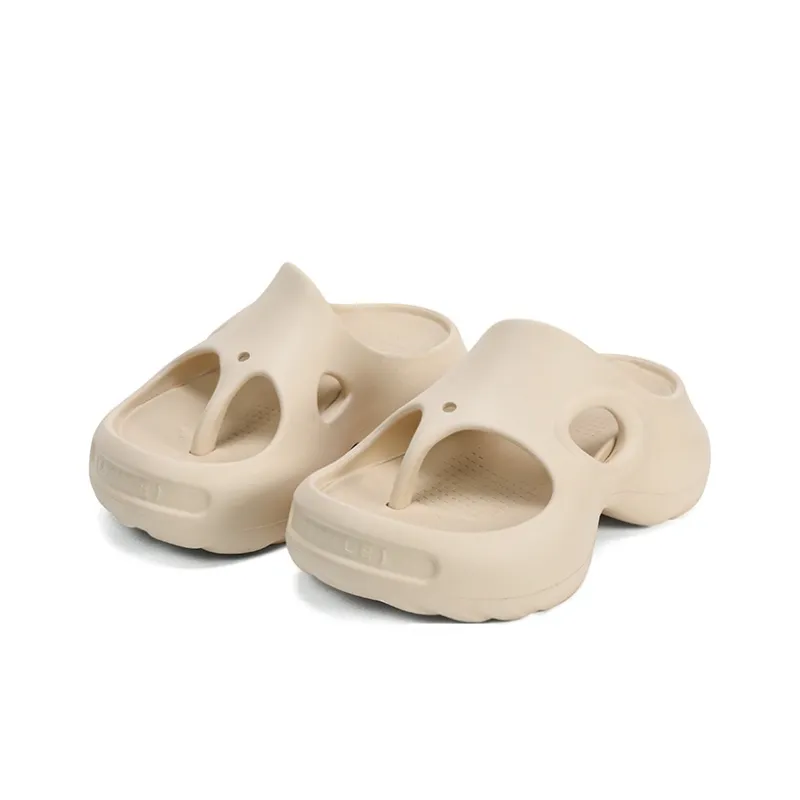 Ouder Souffle Abrasion Resistant Slip Resistant Odor Resistant Flip Flops Women's Wind Sand Apricot-2