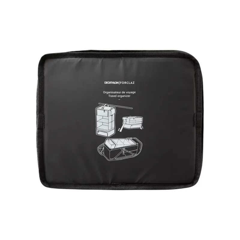 DECATHLON Polyester Travel Storage Bag Unisex Black-1