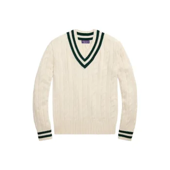 Ralph Lauren Purple Label Cashmere Sweater Men's White