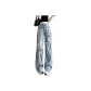 Blue Ankle-Length Pants
