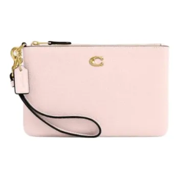 COACH Essential Polished Pebble Leather Wallet Trumpets Women's Blush Color