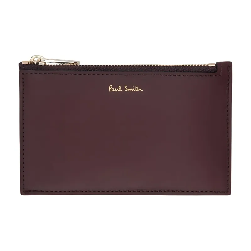 PS By Paul Smith Cow Leather Wallet Unisex Burgundy-0