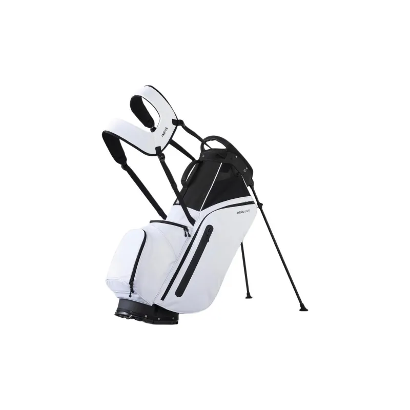 DECATHLON Polyester Golf Lightweight Stand Bag Travel Storage Bag Unisex Snow & Smoky Black-2