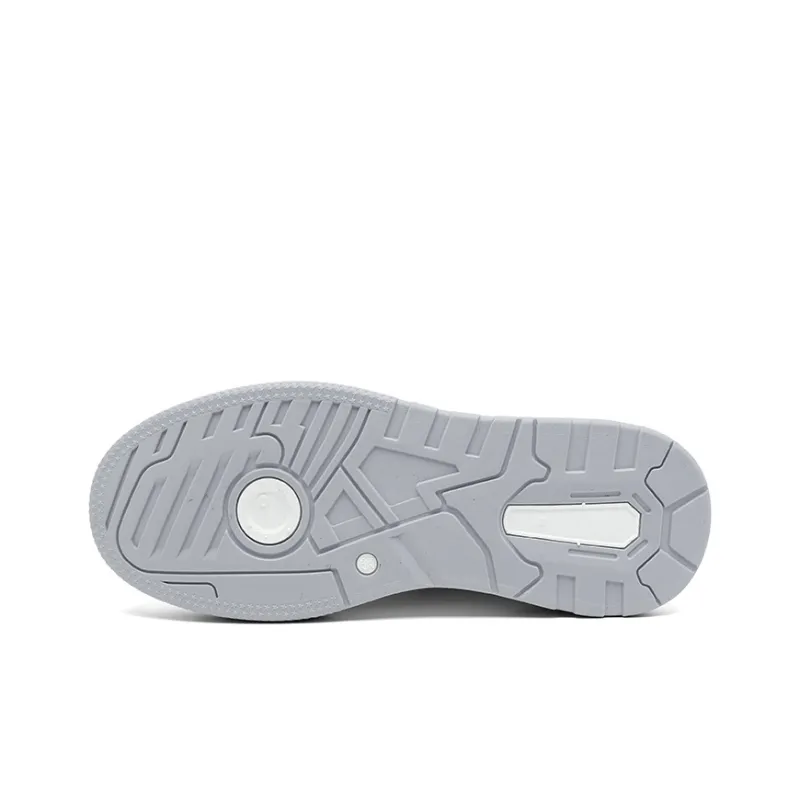 Warrior Anti Slip Wear Resistant Low Top Skateboard Shoes Women's White Gray-5