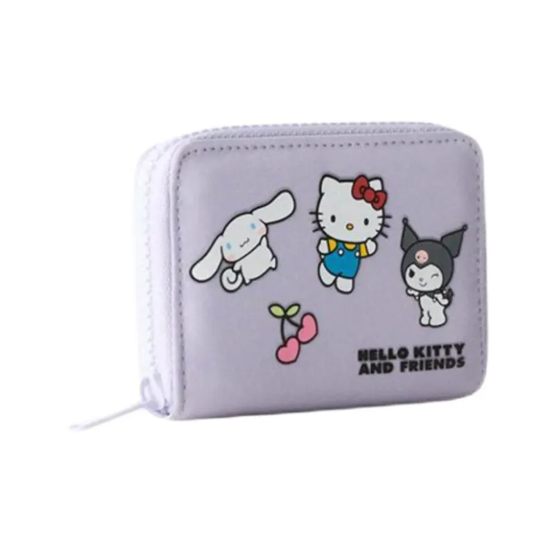 ZARA Sanrio, Collaboration Polyamide Wallet Women's Nude Purple-1