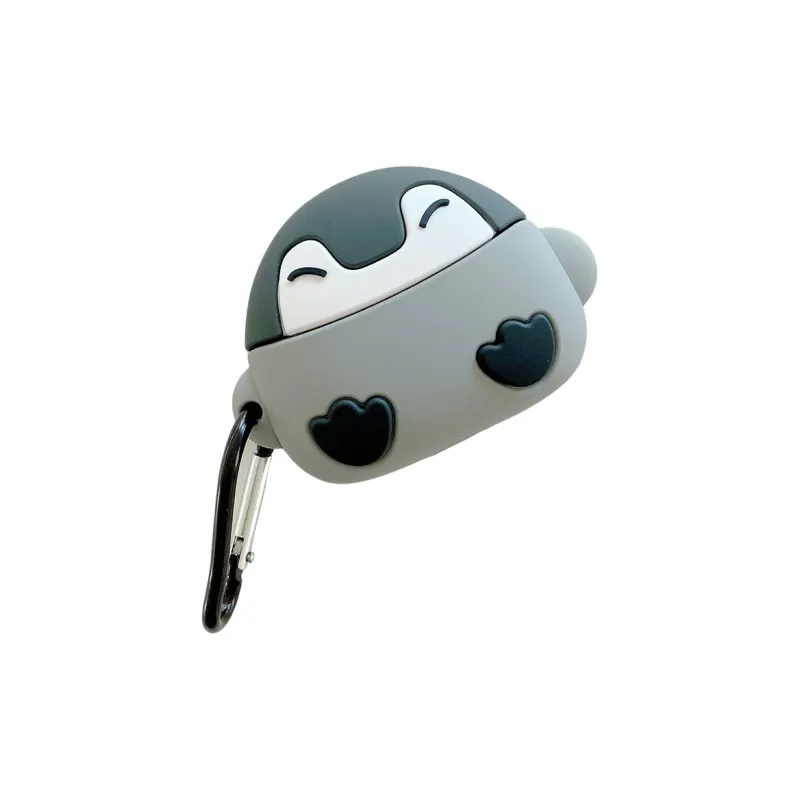 Baohuguang Compatibility Apple AirPods 3/1/2/Pro TPU Fashion Minimalist Style Cute Penguin Headphone Cases-1