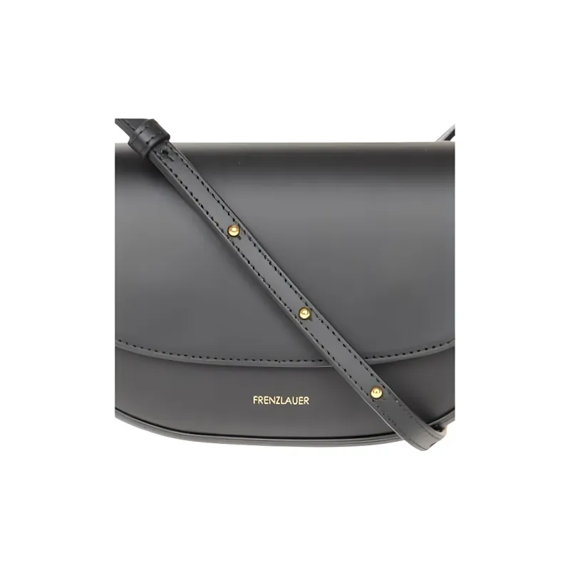 FRENZLAUER Cow Leather Shoulder Bag Regular Women's Black-4