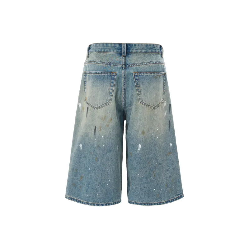 PISYPOX Denim Shorts Unisex Nostalgic Blue-2