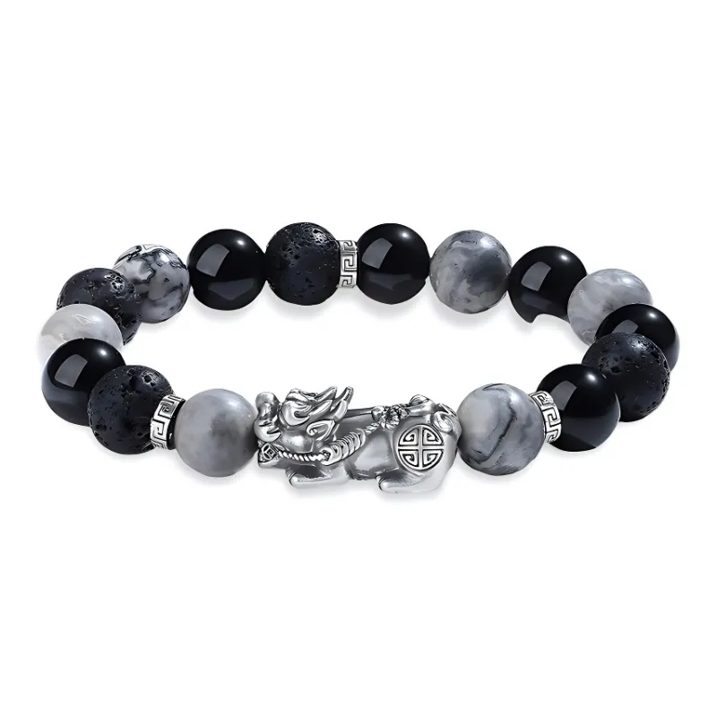GUDS GAVE Obsidian Bracelets Unisex-0