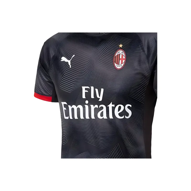 PUMA Essentials Soccer Jerseys Men Black Orange-2