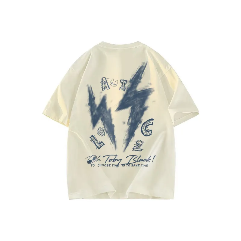 A02 T-Shirts Unisex Light Beige Apricot-1